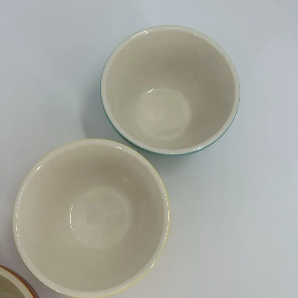 Vintage Crate & Barrel Parker Ribbed Beehive Bowl Set of 6 Retired Fast Shipping